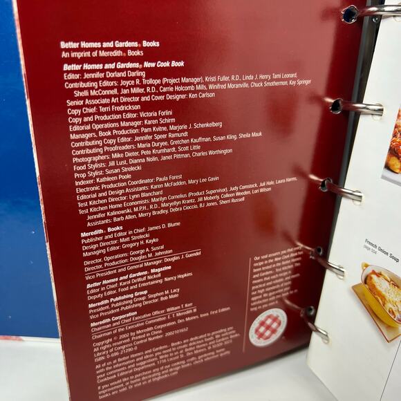 Better Homes and Gardens New Cook Book Hardback Ring Bound - Picture 5 of 7